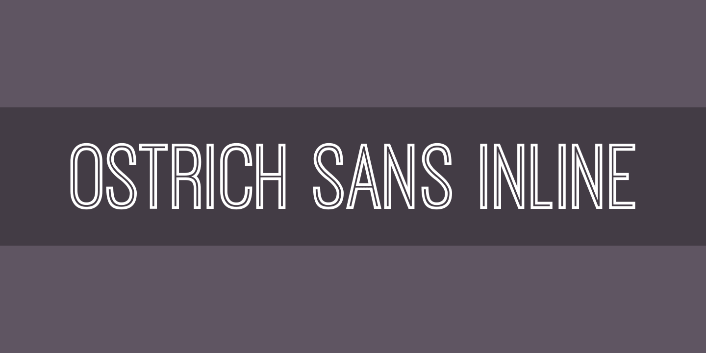 Ostrich Sans Inline